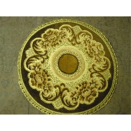 Fastfood 9 in. Begium Doily Verona, Brown FA2570201